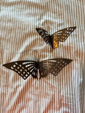 Vintage brass butterflies
